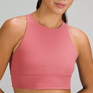 Lululemon High neck energy bra mauve